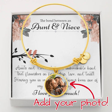 Aunt and Niece Birth Flower Bracelet - Love You This Much